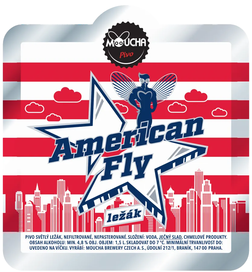 Etiketa piva American Fly 12