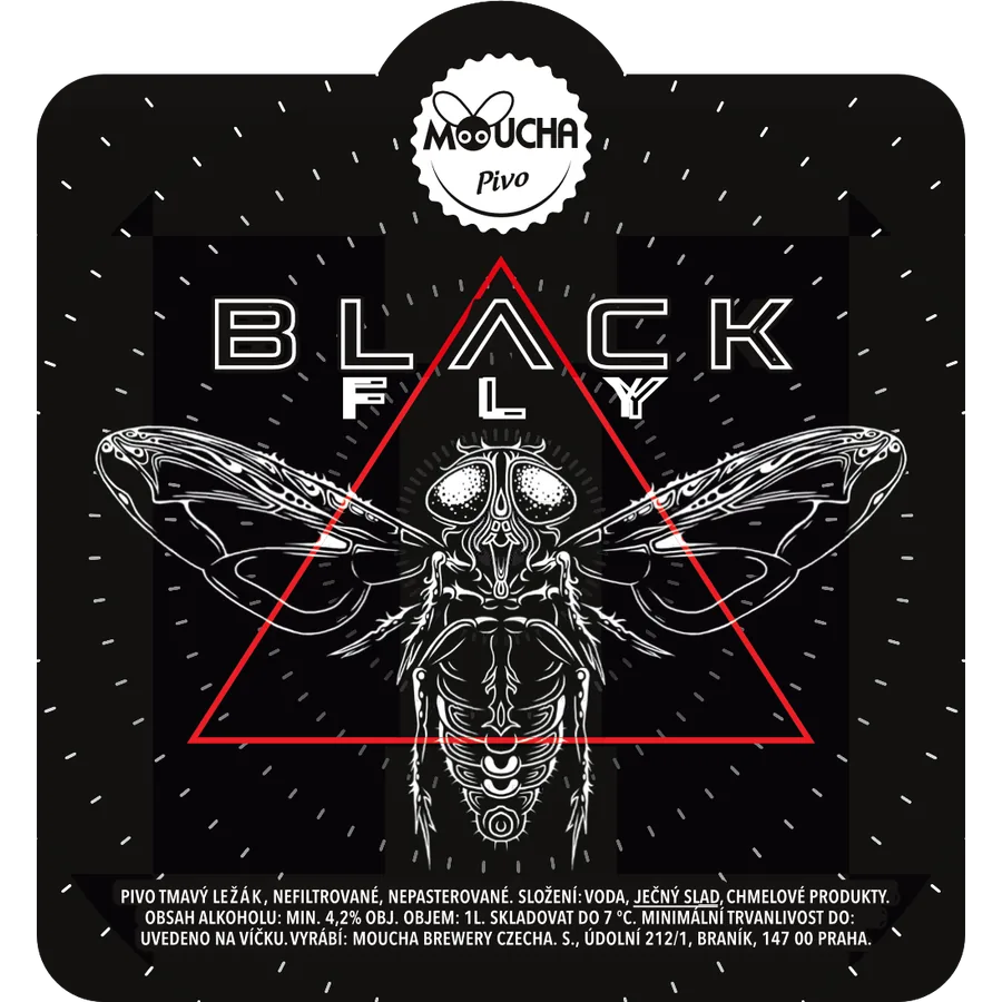 Etiketa piva Black Fly 11