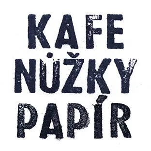 Kafe nůžky papír – logo