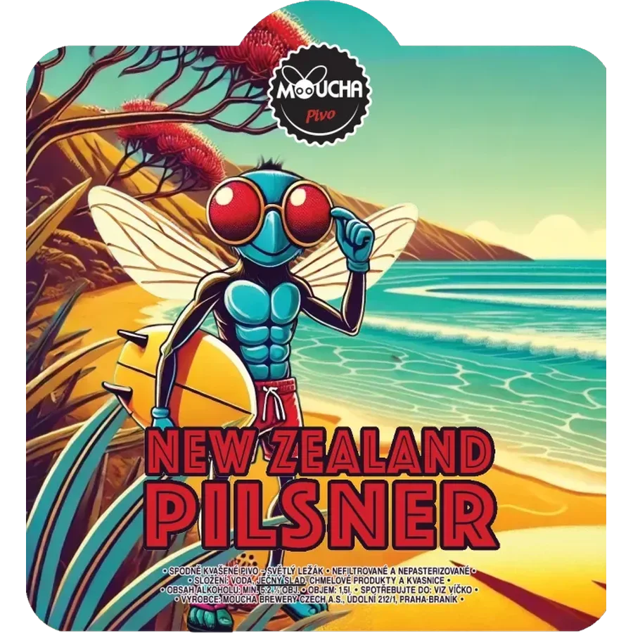 Etiketa piva New Zealand Pilsner 12
